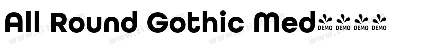 All Round Gothic Med字体转换